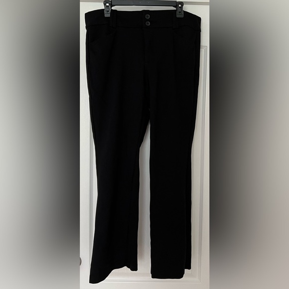 Torrid Deep Black Trouser Boot Studio Luxe Ponte Mid-Rise Pant - Picture 5 of 10